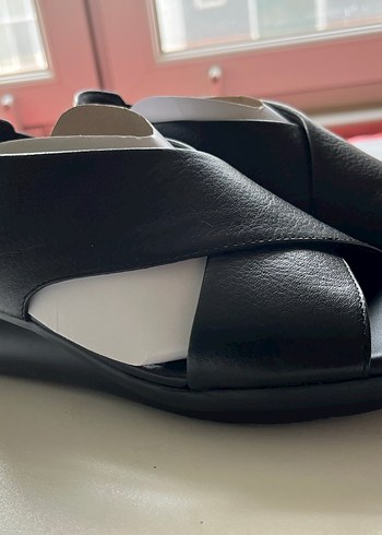 Camper balloon model Siyah Kadın Dolgu Topuklu Sandalet38 numara - Görsel 3