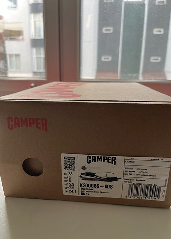 Camper balloon model Siyah Kadın Dolgu Topuklu Sandalet38 numara - Görsel 8