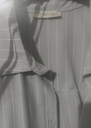 Düğmeli Gri Hamile Uzun Ceket - Görsel 4