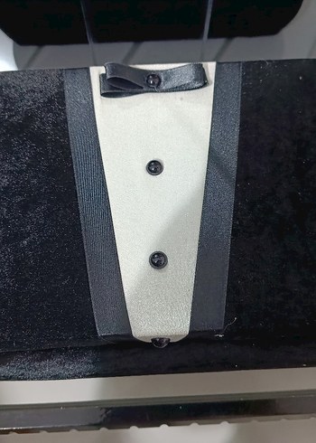 Düğmeli Beyaz Notch Yaka Smokin - Görsel 4