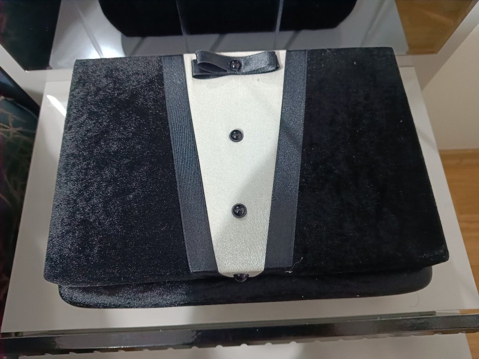 Düğmeli Beyaz Notch Yaka Smokin - Görsel 4