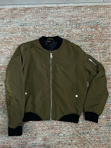 Siyah stradivarius bomber ceket