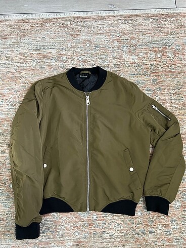 Stradivarius Siyah stradivarius bomber ceket