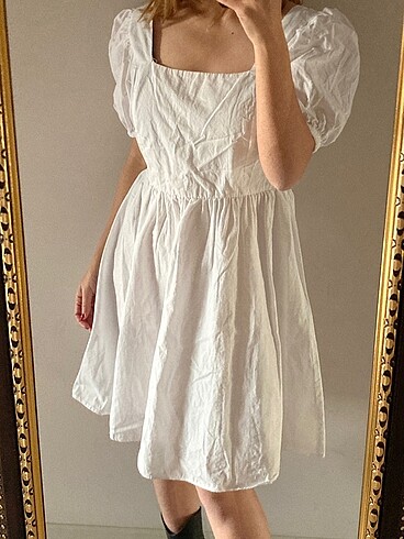 beyaz lolita elbise