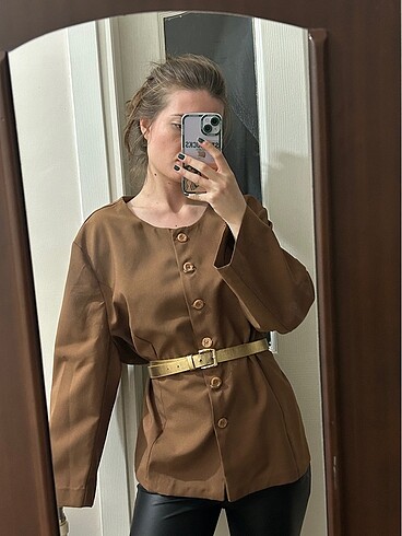 American Vintage Kahverengi vintage blazer ceket