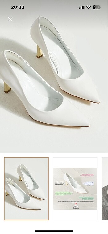 Nine West Beyaz stiletto gelin ayakkabısı