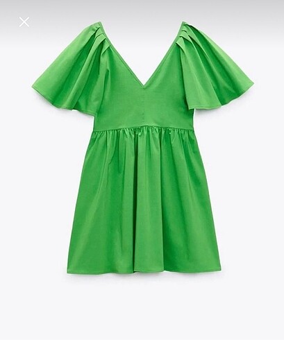 Yeşil mini elbise