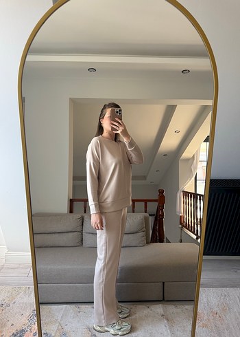 Bej Kadın Regular Fit Oysho eşofman takımı - Görsel 2