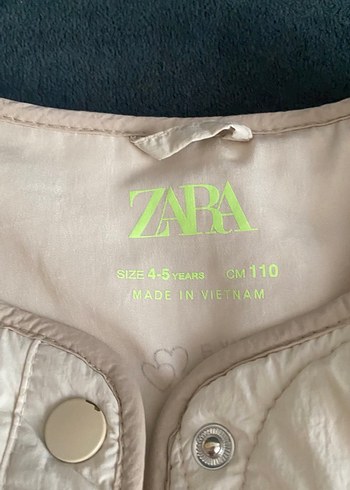 Zara Düğmeli Beyaz Çocuk Keten Ceket
