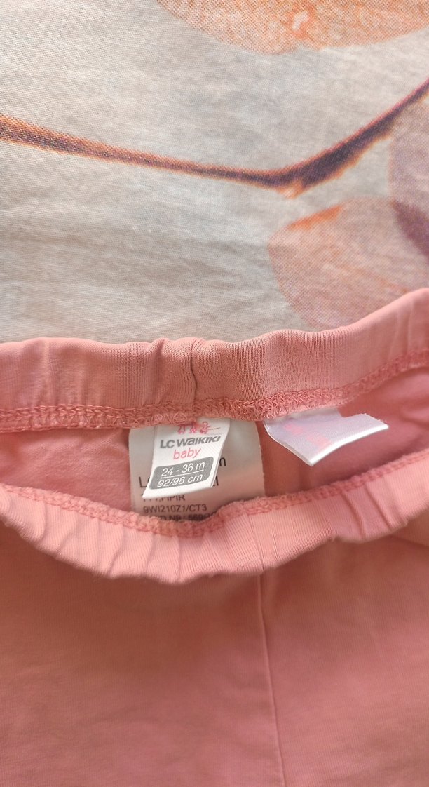 Pembe Kız Çocuk Rahat Kesim Tayt - Görsel 2