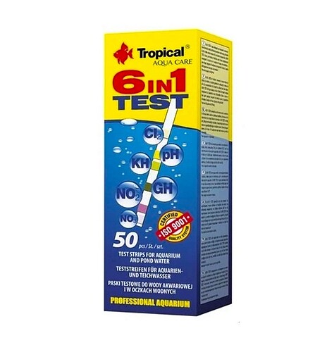 tropical 6 in 1 test akvaryum su test kiti