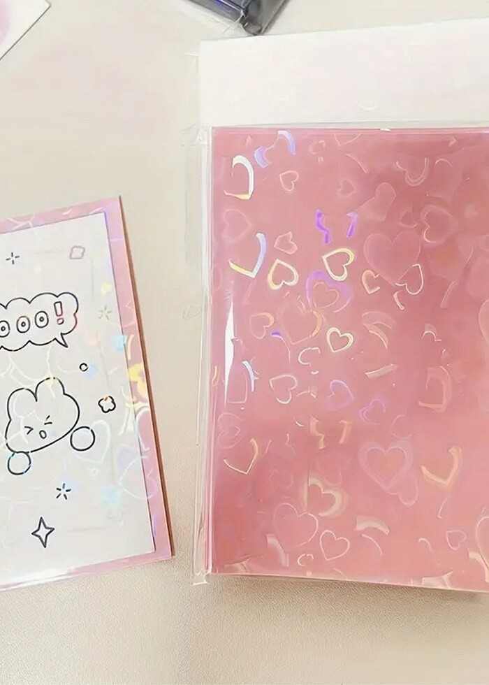 kpop holo kalpli kart sleeve 50 adet - Görsel 2