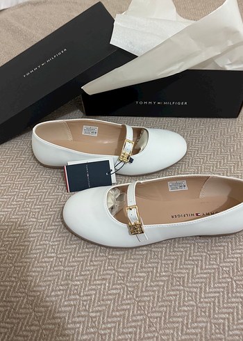 Tommy Hilfiger Beyaz Tokalı Blok Topuklu Kadın Ayakkabı - Görsel 4