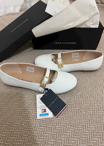 Tommy Hilfiger Beyaz Tokalı Blok Topuklu Kadın Ayakkabı - Görsel 2