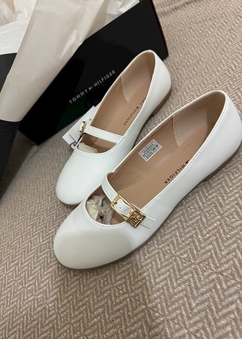 Tommy Hilfiger Beyaz Tokalı Blok Topuklu Kadın Ayakkabı - Görsel 6