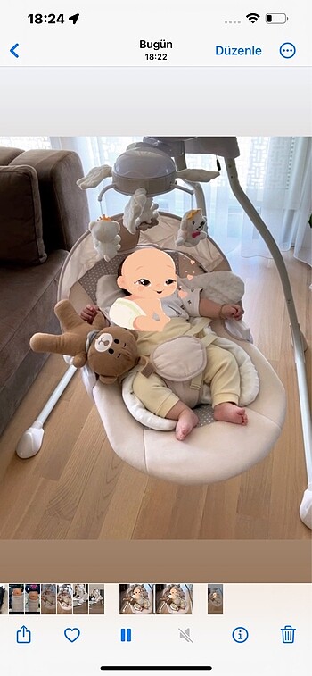 Prego elektrikli beşik ana kucağı - Görsel 3