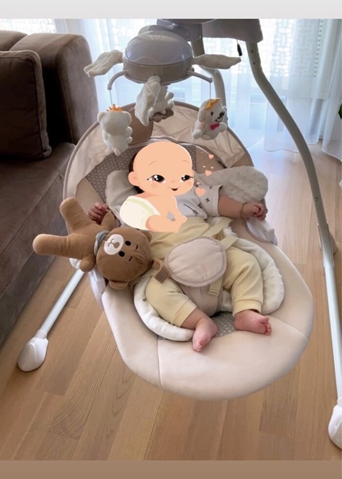 Prego elektrikli beşik ana kucağı - Görsel 3