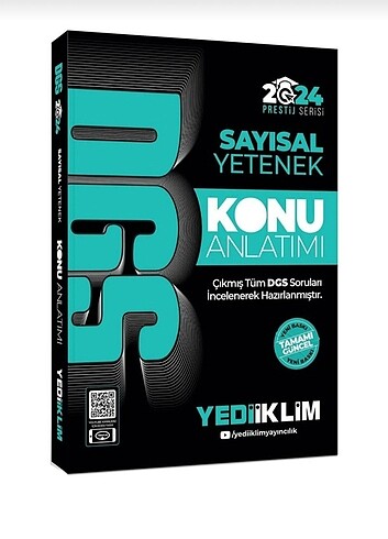 DGS Sayısal Yetenek Konu Aanlatım Kitabı