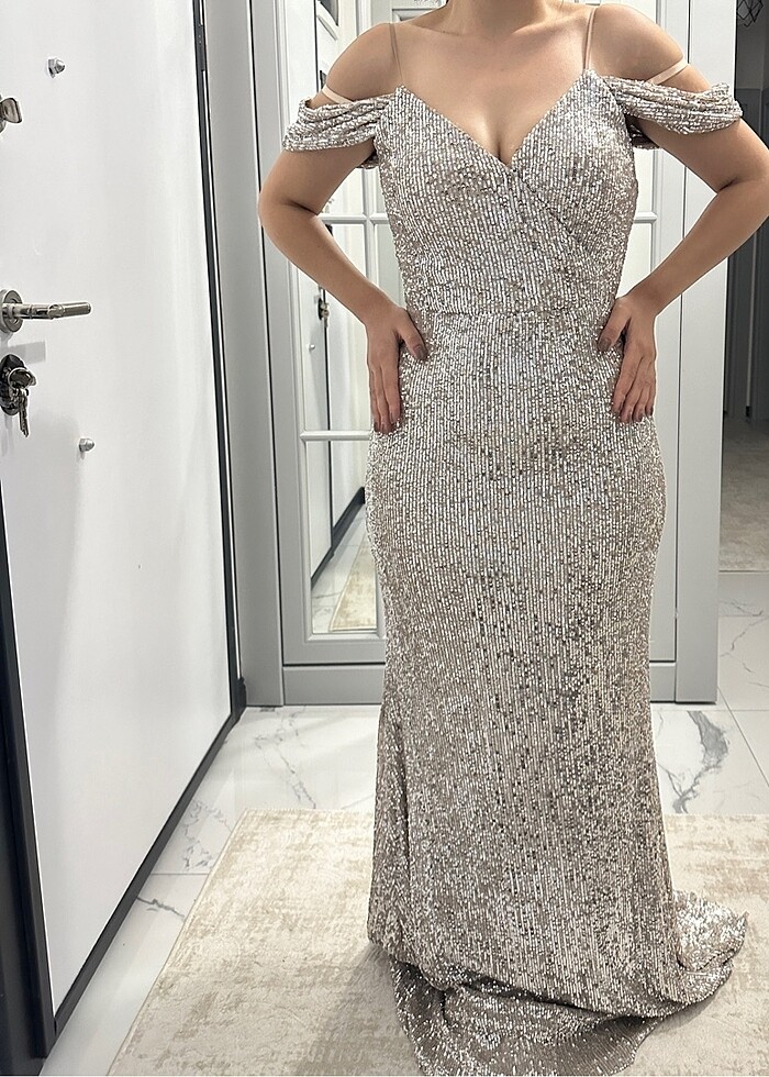 Payetli kına elbisesi - Görsel 5