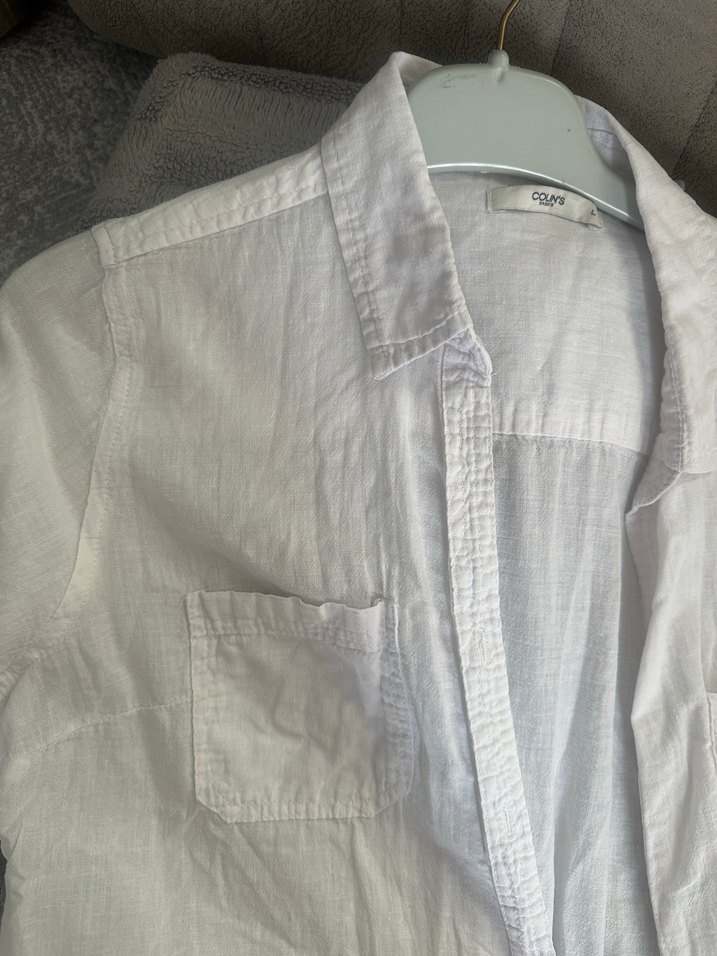 Kadın Beyaz Denim Gömlek - Görsel 5