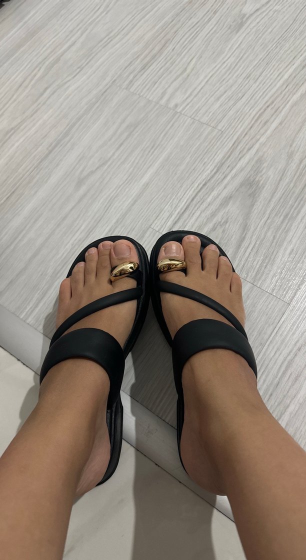 Tokalı Siyah Dolgu Topuklu Kadın Terlik - Görsel 5