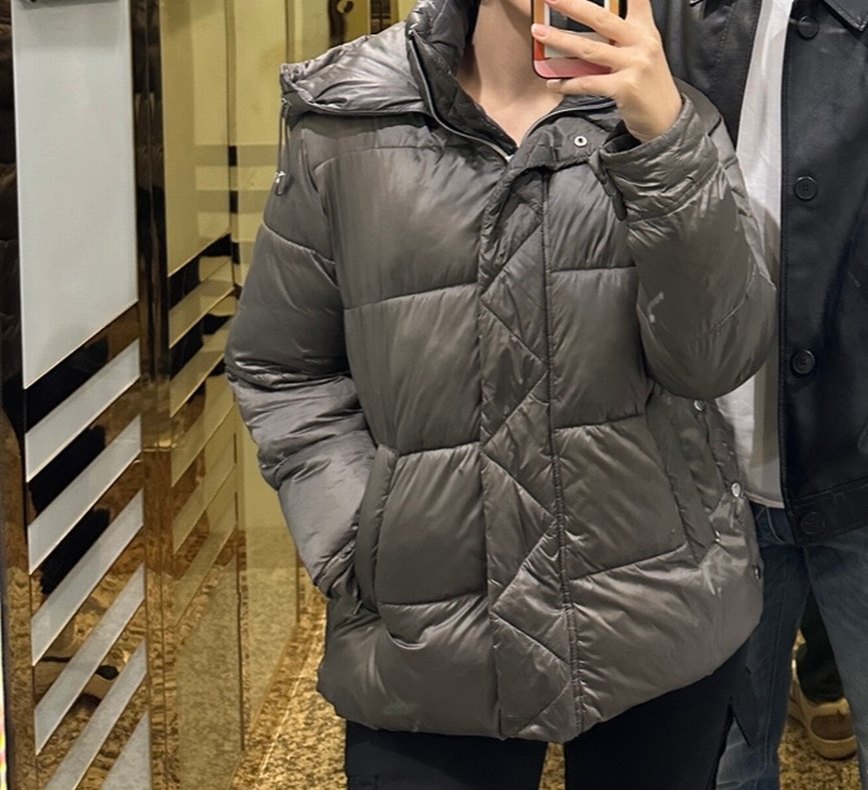 Gri Kadın Midi Kışlık Mont - Görsel 2