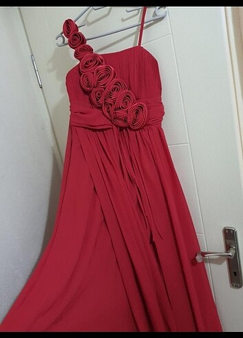 Kırmızı Abiye Kına Nişan Düğün Elbisesi