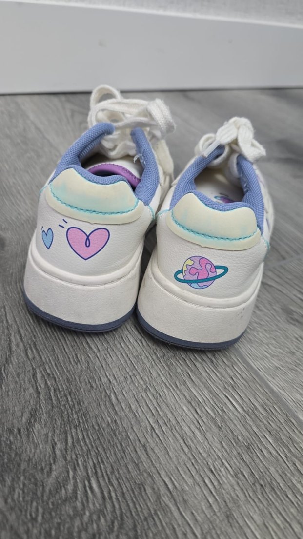 Kız Çocuk Renkli Baskılı Spor Ayakkabı - Görsel 3