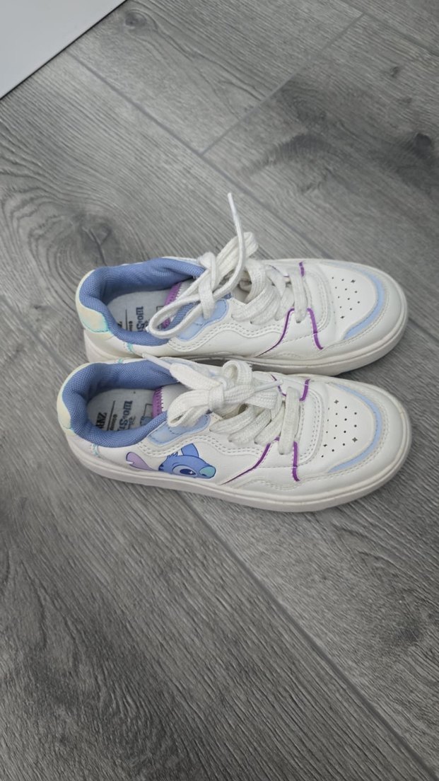 Kız Çocuk Renkli Baskılı Spor Ayakkabı - Görsel 4