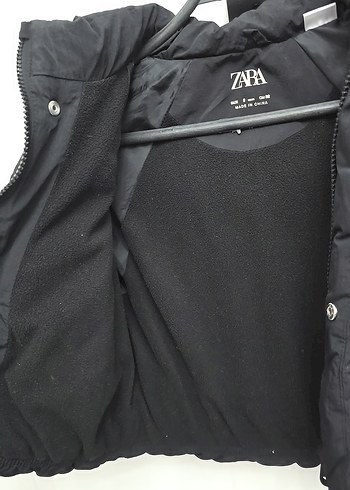 Siyah Uzun Kollu Bebek Kışlık Mont - Görsel 4