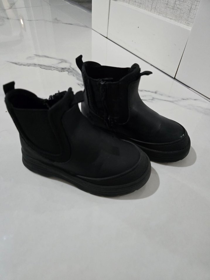 ZARA Unisex Çocuk Siyah Kauçuk Bot - Görsel 2