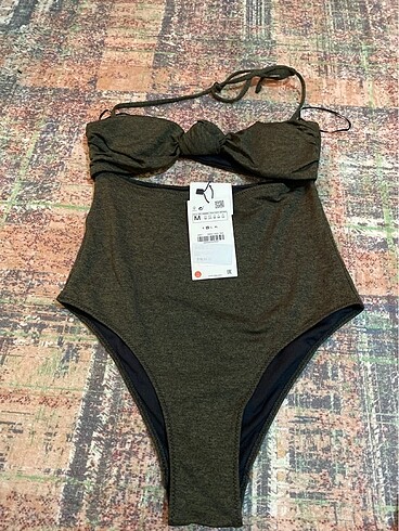Zara boyundan bağlamalı mayo