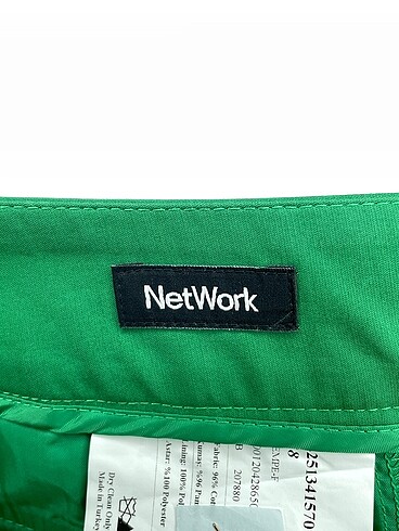 38 Beden yeşil Renk Network Kumaş Pantolon %70 İndirimli.