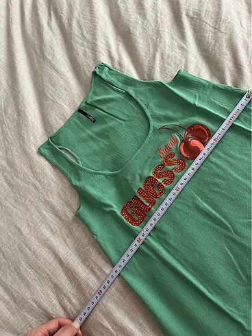 s Beden yeşil Renk Guess Askılı T-shirt