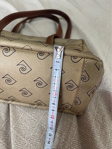 Beden camel Renk Vintage Pierre Cardin Çanta