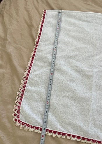 Dantel Detaylı Çeyizlik Kadın Şal / Başörtü - Görsel 3