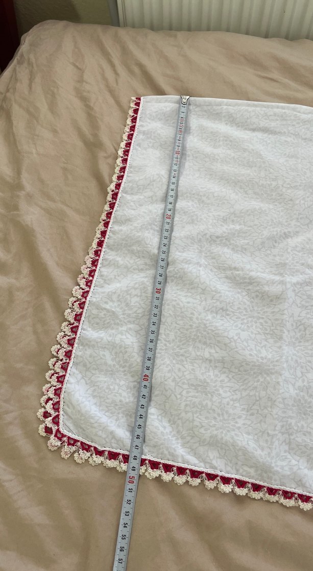 Dantel Detaylı Çeyizlik Kadın Şal / Başörtü - Görsel 3