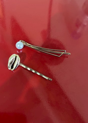 Minimalist Altın Renk Metal Saç Tokası - Görsel 2