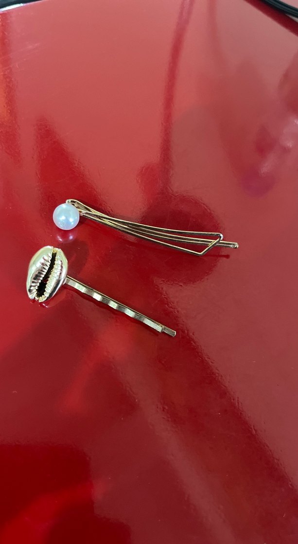 Minimalist Altın Renk Metal Saç Tokası - Görsel 2