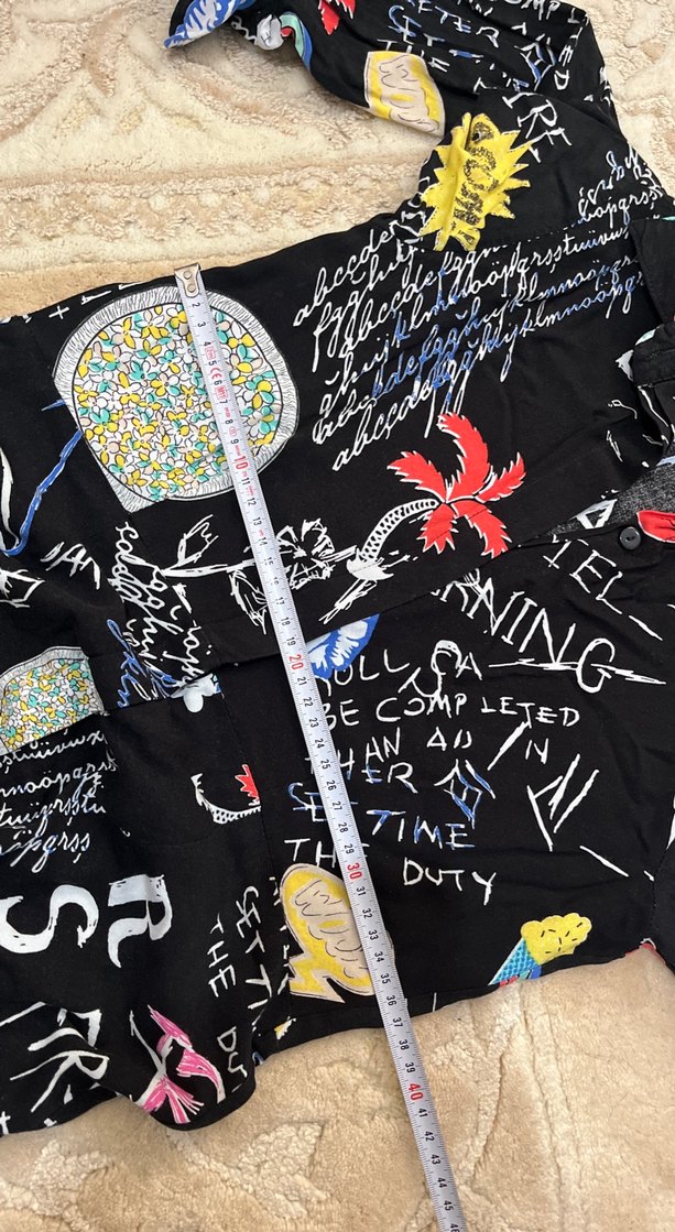 Desenli Uzun Kollu Gömlek Elbise - Görsel 3