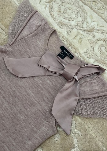 Kısa Kollu Triko Bluz - Görsel 5