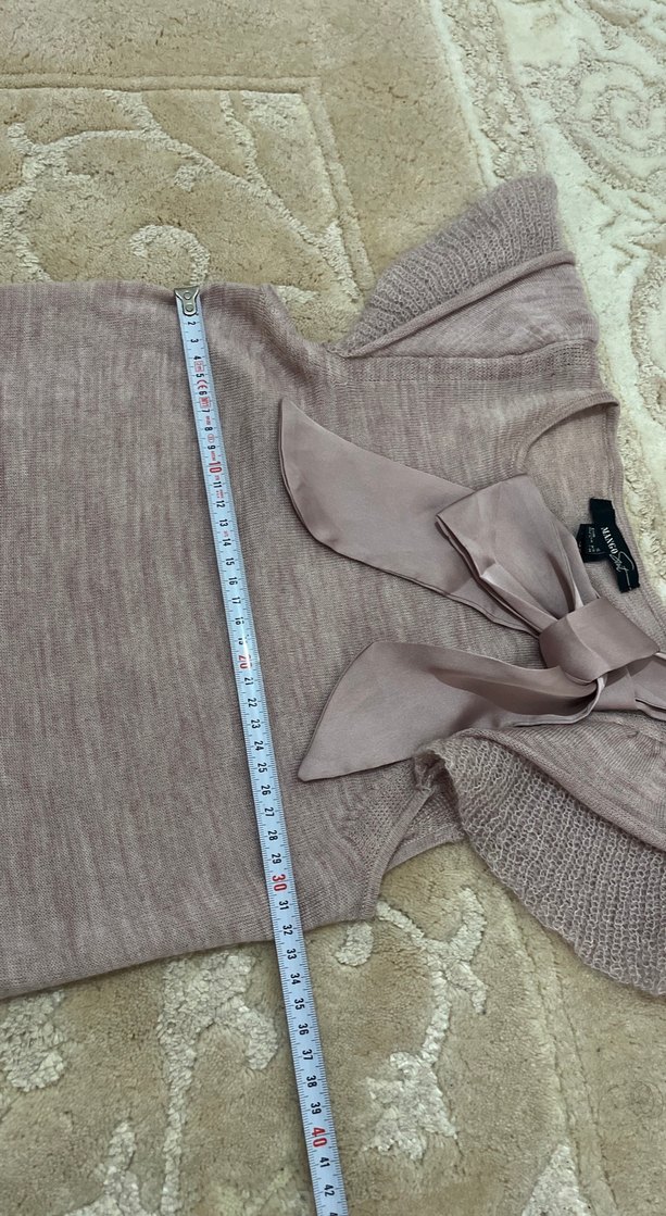 Kısa Kollu Triko Bluz - Görsel 4