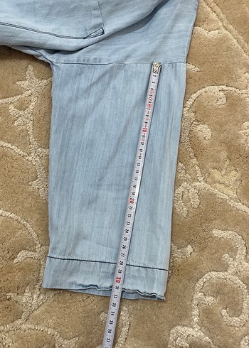 Gri Denim Kadın Gömlek - Görsel 5