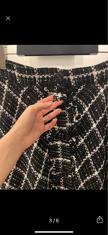 s Beden siyah Renk Orjinal Zara chanel uzun etek