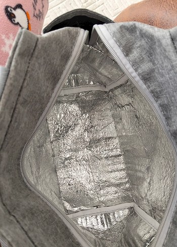 Gri Örgü Malzemeleri Çantası - Görsel 2