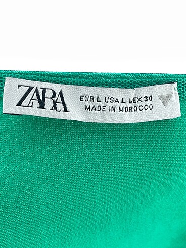 l Beden yeşil Renk Zara Bluz %70 İndirimli.