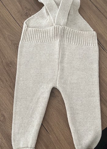 9-12 Ay Beden kahverengi Renk Bej Örme Erkek Çocuk Tulum