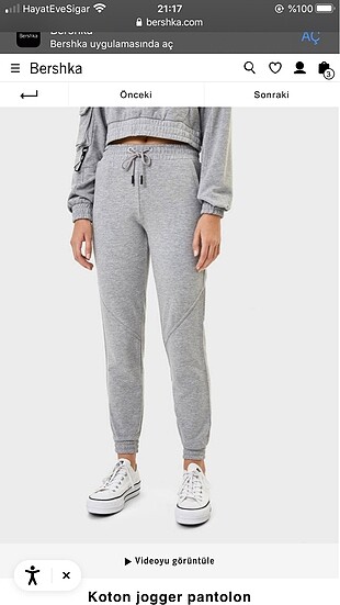 bershka koton jogger pantolon