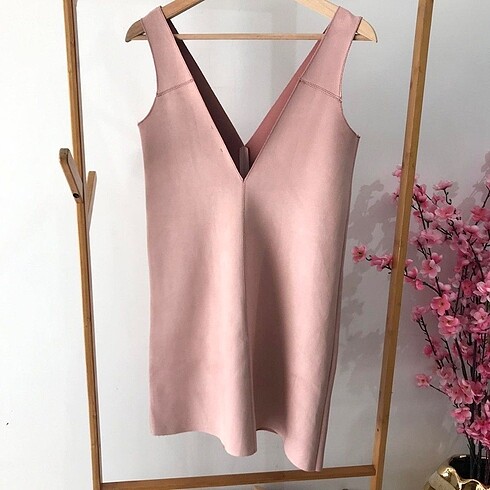 Zara pembe jile elbise
