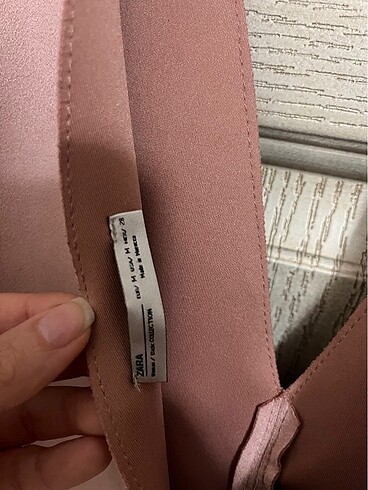 m Beden Zara pembe jile elbise
